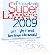 pa super lawyers 2009 award